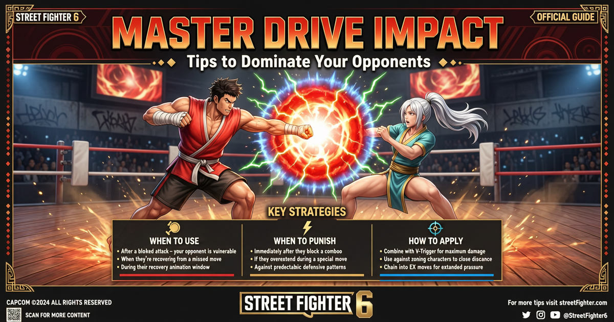 Master Drive Impact in Street Fighter 6: Tips to Dominate Your Opponents