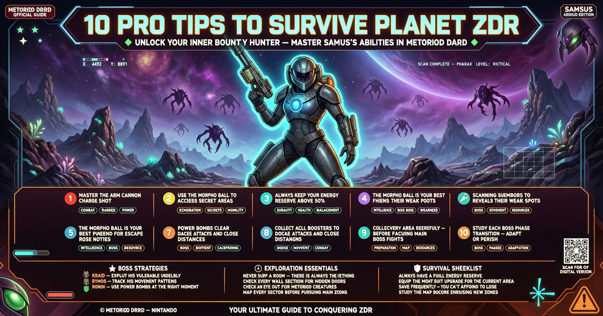 10 Pro Tips to Survive Planet ZDR and Master Samus's Abilities